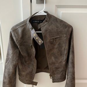 NWT: Lioness Kenny Chocolate Bomber Jacket